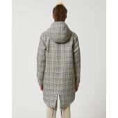 Padded Parker Tweed - Uniseks tweed check gewatteerd parkerjack - XXS