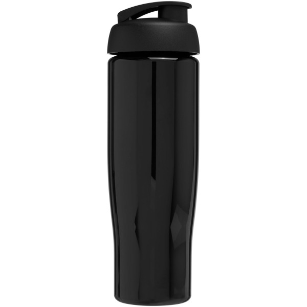 H2O Active® Tempo 700 ml flip lid sport bottle - Solid black