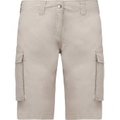 Lichte damesbermuda met diverse zakken Beige 36 FR