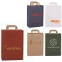 Papieren tas met platte hengsels 26 x 36 x 12 cm