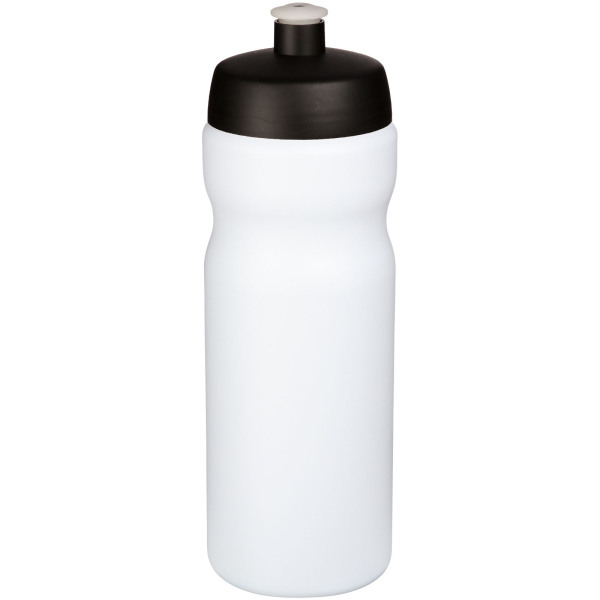 Baseline® Plus 650 ml bottle with sports lid - Solid black/White