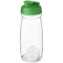 H2O Active® Pulse 600 ml sportfles met shaker bal - Groen/Transparant