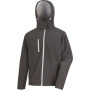 Core Tx Performance Hooded Soft Shell Jacket Black / Grey 3XL