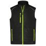 Men's Hybrid Vest - black/neon-yellow - 6XL