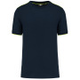 T-shirt Day To Day korte mouwen Navy / Fluorescent Yellow 3XL