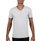 Gildan Mens Softstyle® V-Neck T-Shirt - White - 2XL