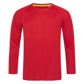 Stedman T-shirt Raglan Mesh Active-Dry LS 1935c crimson red XL
