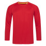 Stedman T-shirt Raglan Mesh Active-Dry LS 1935c crimson red XL