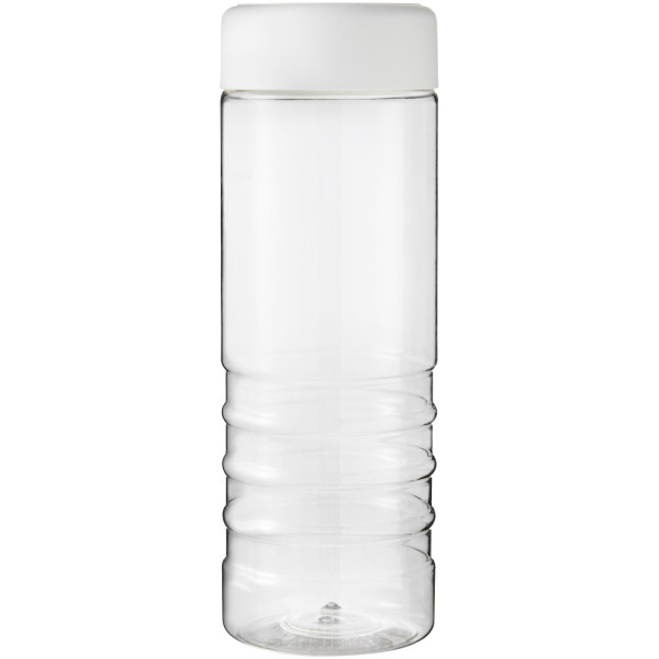 H2O Active® Treble 750 ml screw cap water bottle - Transparent/White