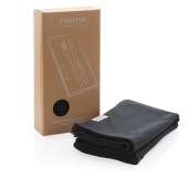 Ukiyo Aware™ 180gr 4-delige set recycled katoenen servetten, zwart