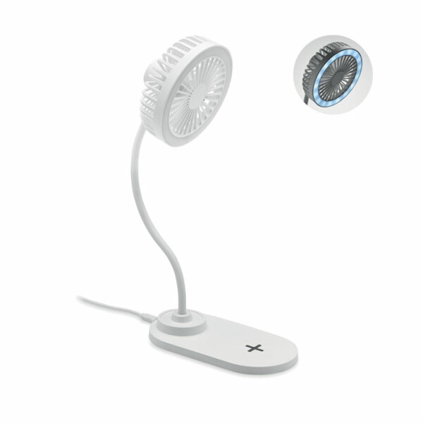 VIENTO - Desktop charger fan with light