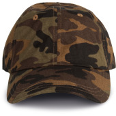 DAD CAP - 6 Panelen Brown Camouflage One Size