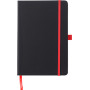 PU notitieboek Charlene rood