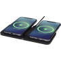 Hybrid 15W premium dual wireless charging pad - Solid black