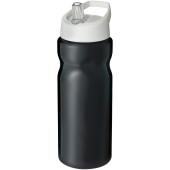 H2O Active® Base 650 ml drikkeflaske og låg med hældetud - Ensfarvet sort/Hvid