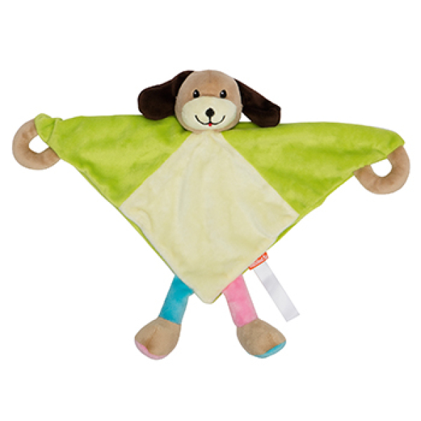 Cuddly blanket dog - multicoloured