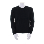 Classic Fit Arundel V Neck Sweater - Black - 3XL