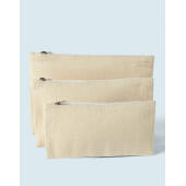 Canvas Accessory Pouch - Natural - S (22x11)