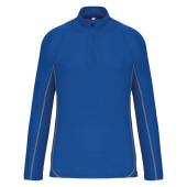 Sportshirt met lange mouwen ¼ rits voor heren Sporty Royal Blue XS