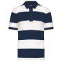 Ray - Tweekleurige gestreepte polo Navy / White M