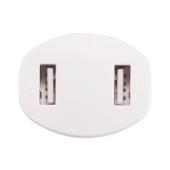 Autolader met dubbele USB, wit