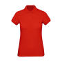 Organic Inspire Polo /women - Fire Red - XS