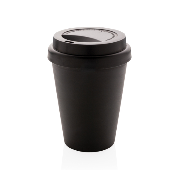 Reusable double wall coffee cup 300ml, black