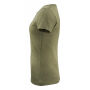 TWOVILLE LADY SLUB U-neck Moss Green XS