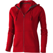 Arora dames hoodie met ritssluiting - Rood - 2XL