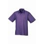 Short Sleeve Poplin Shirt, Purple, 17, Premier