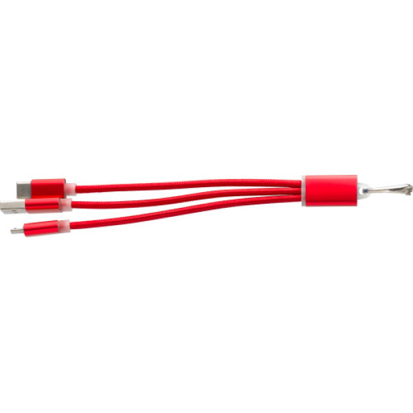 Aluminium alloy cable set Alvin red