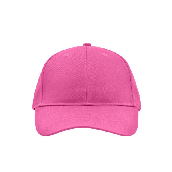 MB6118 Brushed 6 Panel Cap - pink - one size
