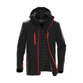 Men's Matrix System Jacket - Black/Bright Red