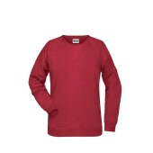 Ladies' Sweat - carmine-red-melange - M