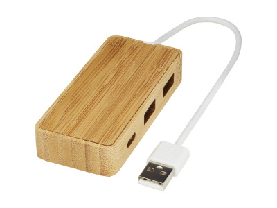 Tapas USB hub van bamboe