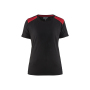 Dames T-shirt bi-colour Dames T-shirt bi-colour
