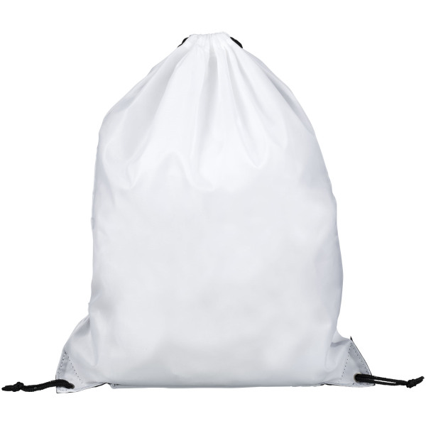 Oriole zippered drawstring backpack 5L - White