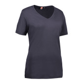 Interlock T-shirt | V-neck | women - Navy, 3XL