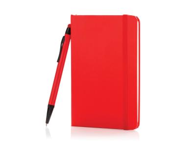 A6 basic hardcover notitieboek met touchscreen pen, zwart A6 basic hardcover notitieboek met touchscreen pen, zwart