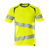 hi-vis geel/donkerpetrol