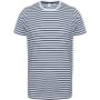 Unisex Striped T-shirt White / Oxford Navy XXS