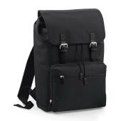 BagBase Vintage Laptop Backpack, Black/Black, ONE, Bagbase