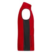 Men's Workwear Fleece Vest - STRONG - - red/black - XS