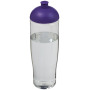 H2O Active® Tempo 700 ml bidon met koepeldeksel - Transparant/Paars