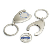 Wishbone Trolley Coin winkelwagenmuntje met sleutelhanger Wishbone Trolley Coin winkelwagenmuntje met sleutelhanger
