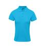 Ladies Coolchecker® Plus Piqué Polo Shirt, Turquoise Blue, XXL, Premier