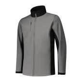 L&S Jacket Softshell Workwear pearl grey/bk XXL
