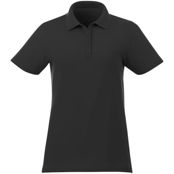 Liberty short sleeve women's polo - Solid black - S