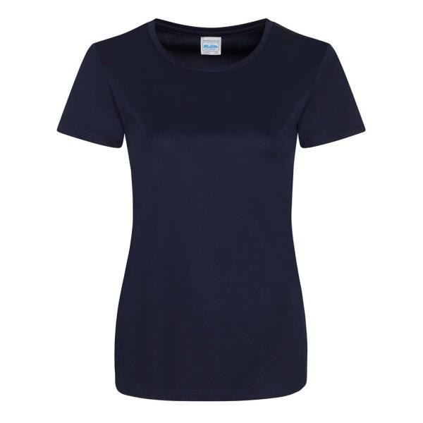 AWDis Ladies Cool Smooth T-Shirt, French Navy, XS, Just Cool