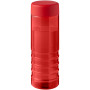 H2O Active® Eco Treble 750 ml screw cap water bottle - Red/Red